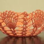 Tangerine Crochet Lace Doi..