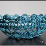 Crochet Bowl Lace Doily Cr..